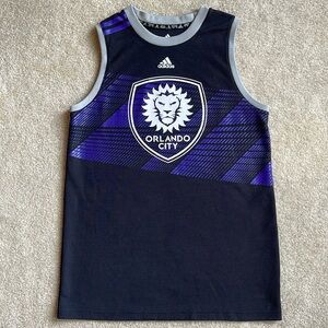 ADIDAS Boy's Orlando City Soccer Climate Tank Sz 14/16